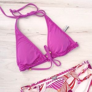 🌸3/$30🌸 Rampage Swim Ruffle Violet Purple Bikini TOP